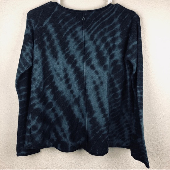 prAna Juliana Wrap Tie Dye Blue Sweater EUC • gently worn and loved - Picture 6 of 6